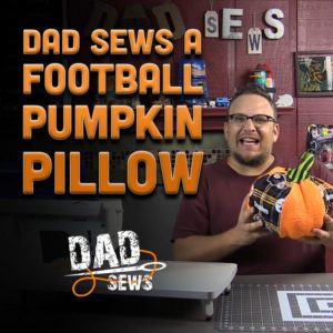 How To Sew A Stuffed Pumpkin - NFL Pumpkin - DadSews.com
