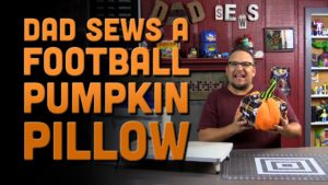 How To Sew A Stuffed Pumpkin - NFL Pumpkin - DadSews.com