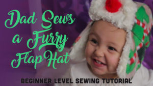 Dad Sews A Toddler Fur Ear Flap Hat - FREE Pattern