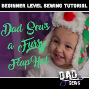 Dad Sews A Toddler Fur Ear Flap Hat - FREE Pattern